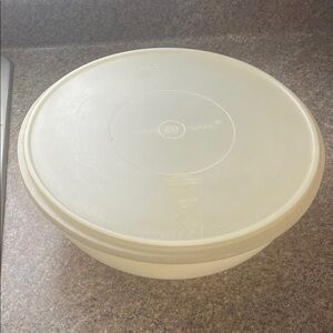 Tupperware Off-White Food Storage Container